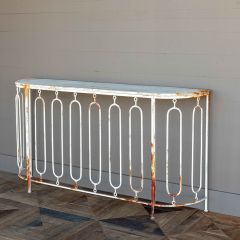 French Class Metal Console Table