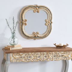 French Country Cottage Framed Accent Mirror