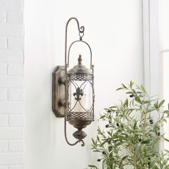 French Country Hurricane Wall Sconce
