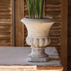 French Gray Cement Urn
