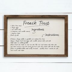 Recipe French Toast White Wall Art