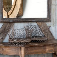 French Wire Baskets Set of 2
