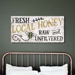 Fresh Local Honey Canvas Wall Art