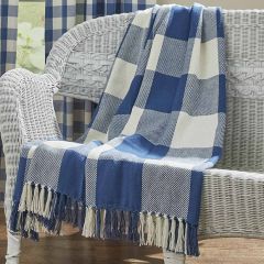 Fringed Check Throw Blanket