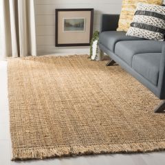 Fringed Natural Jute Accent Rug