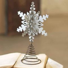 Galvanized Snowflake Tree Topper