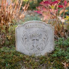 Gardening Therapy Metal Plaque