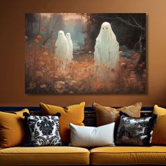 Ghost In The Wildflowers Canvas Wall Art