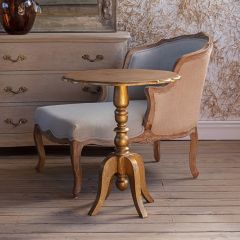 Gilded Wood Accent Table