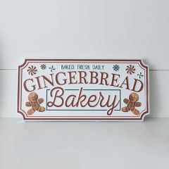 Gingerbread Bakery Metal Wall Sign