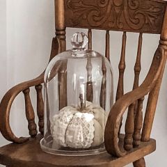 Glass Cloche With Plate