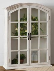 Glass Door Farmhouse Cabinet