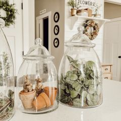 Glass Jar Canister With Lid