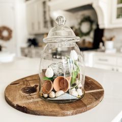 Glass Jar Canister With Lid 12 inch