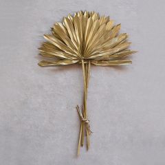 Gold Finish Dried Palm Stem