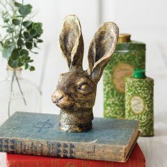 Gold Finish Hare Figurine
