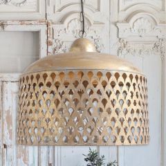 Gold Finished Metal Pendant Lamp