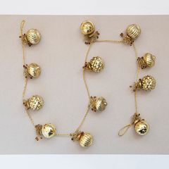 Gold Mercury Glass Ornament Garland