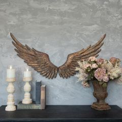 Gold Metal Wings Wall Decor