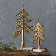 Gold Winter Tree On Square Base
