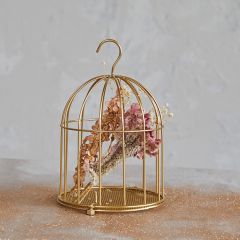 Golden Birdcage With Hook