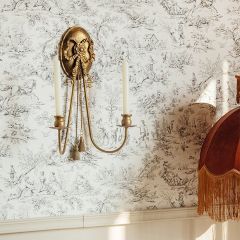 Golden Bow Wall Sconce Candle Holder