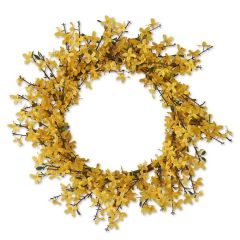 Golden Faux Forsythia Wreath