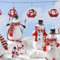 Gondola Snowman Garland