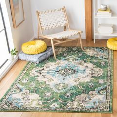 Gorgeous Greens Patterned Area Rug