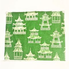 Green Pagoda Paper Wall Art