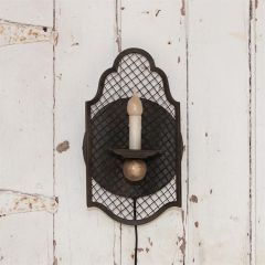 Grid Back Aged Wall Sconce
