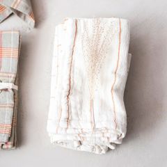Grids and Stripes Cotton Tea Towel Set of 2