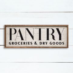 Groceries & Dry Goods Framed Wall Sign