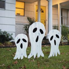 Halloween Ghost Yard Art Set of 3