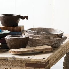 Hand Carved Decorative Bowl Set of 3