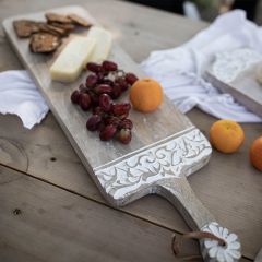 Hand Carved Mango Wood Long Cheese Board
