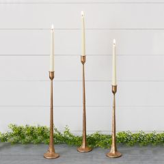 Hand Forged Candle Holders Set of 3
