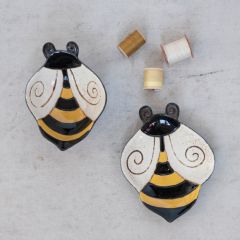 Hand Painted Bee Display Bowl