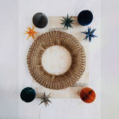 Hand Woven Natural Palm Wreath