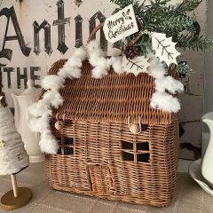 Handled Rattan House Basket
