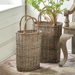 Handled Tote Basket Set of 2