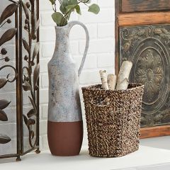 Handled Wicker Magazine Basket