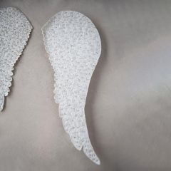 Handmade Fabric Angel Wings Wall Decor Set