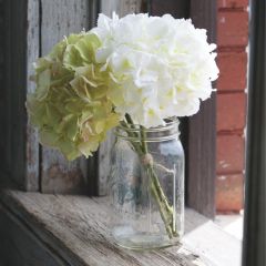 Handmade Hydrangea Green Cream 3 Stems