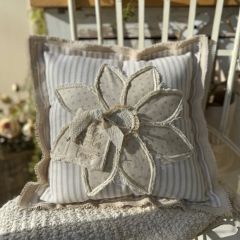 Handmade Sunflower Accent Pillow