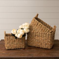 Handmade Woven Nesting Baskets Set of 3