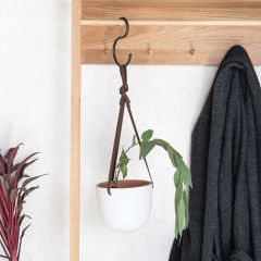 Handsome Hanging Terracotta Planters Set of 2