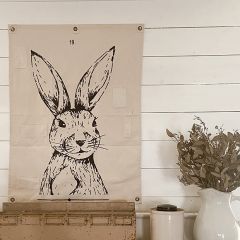 Handsome Hare Canvas Wall Hanging