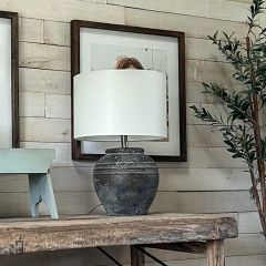 Handsome Weathered Table Lamp