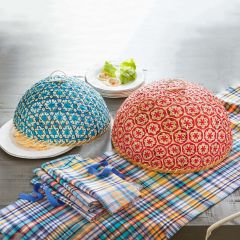 Handwoven Bamboo Food Dome Set of 2